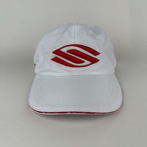 Selkirk Performance Core Hat White Cap Pickleball Hook and Loop Strapback